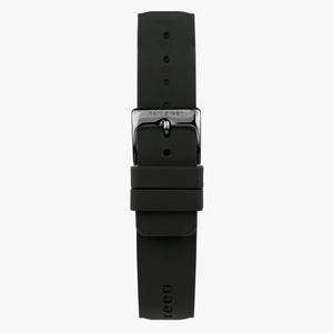 Silicone noir - Gun Metal - 40mm/42mm