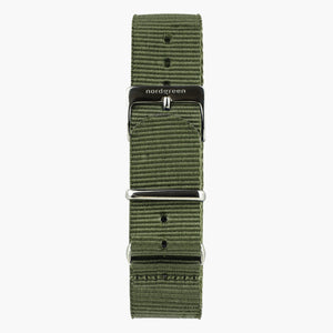 Nato Vert Olive - Gun Metal - 40mm/42mm