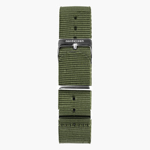 Nato Vert Olive - Argent - 40mm/42mm
