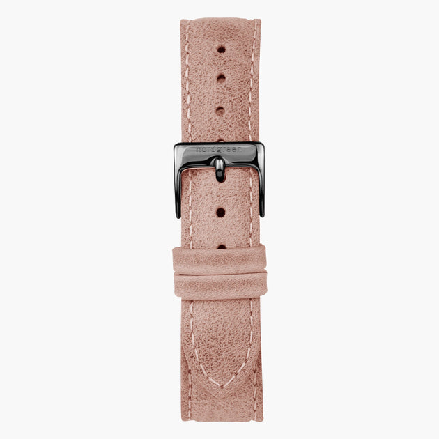 Bracelet de Montre Cuir Rose - Bronze - 32mm