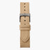 Bracelet de Montre Polyester Recyclé Beige - Bronze - 36mm